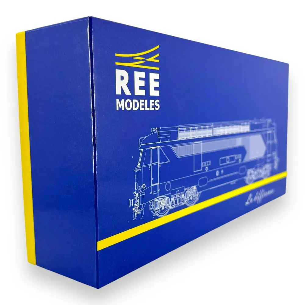 Locomotive Diesel BB67516 INFRA "Longueau" Analogique REE MODELES MB170 - SNCF - HO - 4