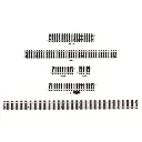 Rail droit 79 mm traverses bois Peco ST202 - HO : 1/87 - Code 100 - 2