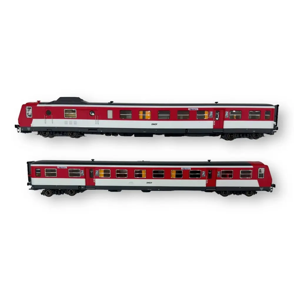 Autorail RGP 1 X-2730 ALPAZUR -DCC SON- REE MODELES MB191S SNCF - HO - EP IV - 3