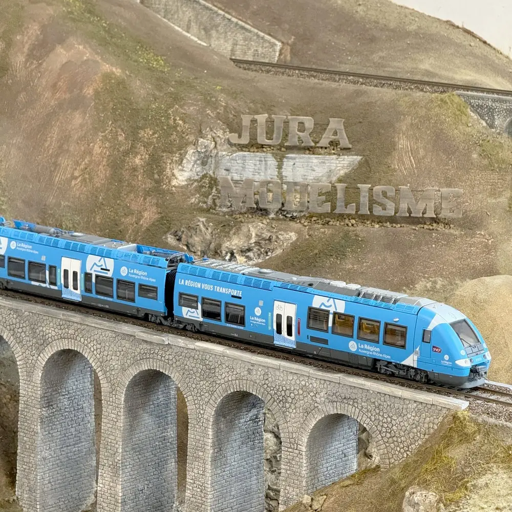 Autorail bimode AGC B 81661/81662 AURA - LS Models 10589 - HO 1/87 - SNCF - Ep VI - Analogique - 3R - 4