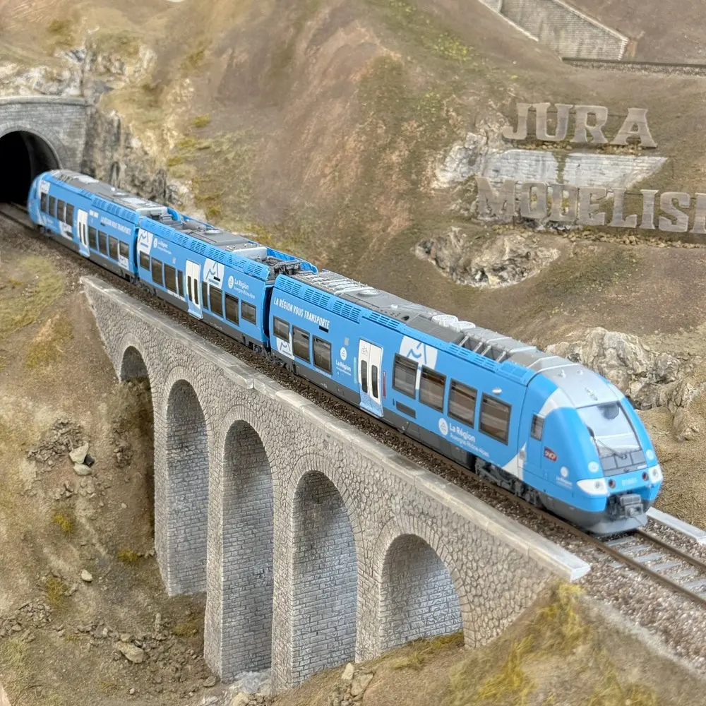 Autorail bimode AGC B 81661/81662 AURA - LS Models 10589 - HO 1/87 - SNCF - Ep VI - Analogique - 3R - 3