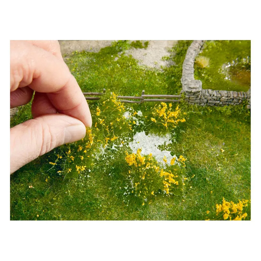 Feuille/tapis Herbe 120 x 180 mm Prairie jaune NOCH 07255 - HO 1/87 - Détaillé - 3