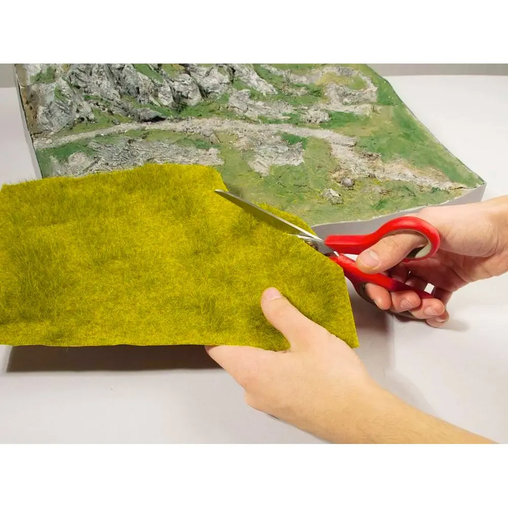 lot de 2 Tapis "prairie inondable" Natur+ NOCH 07471 - HO 1/87 - 250 x 250 mm - 2