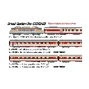 Set de 3 voitures voyageurs grand confort "Étendard" A3rtux + A8tu + A8u - LS Models 40084AC - HO 1/87 - SNCF - Ep IV - 3R - 2