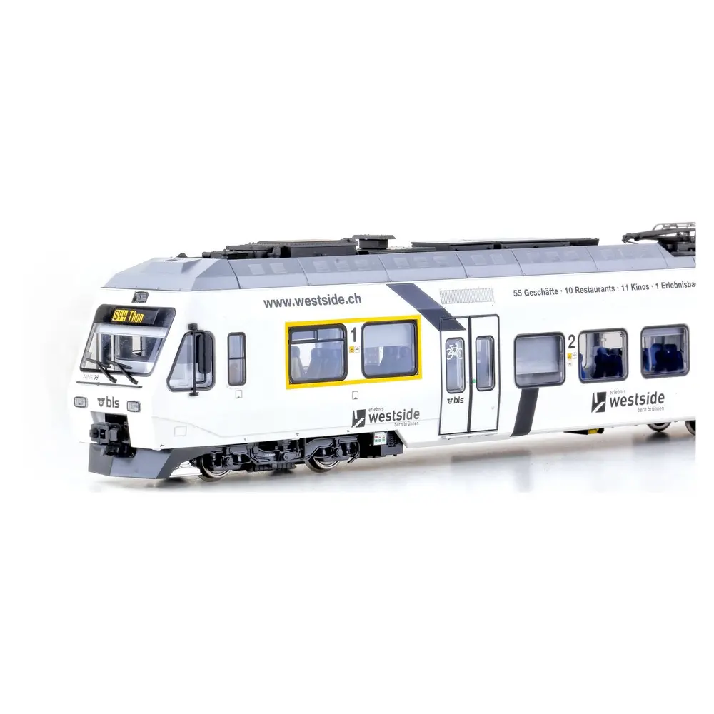 Automotrice RABe 525 NINA en 3 parties - LS Models 17203ACS - HO 1/87 - BLS - Ep.VI - Digital sound - 3R - 3