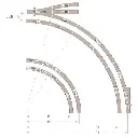 Rail courbe ballasté rayon R4 430 mm 30° Fleischmann 9135 - N : 1/160 - Code 80 - 3
