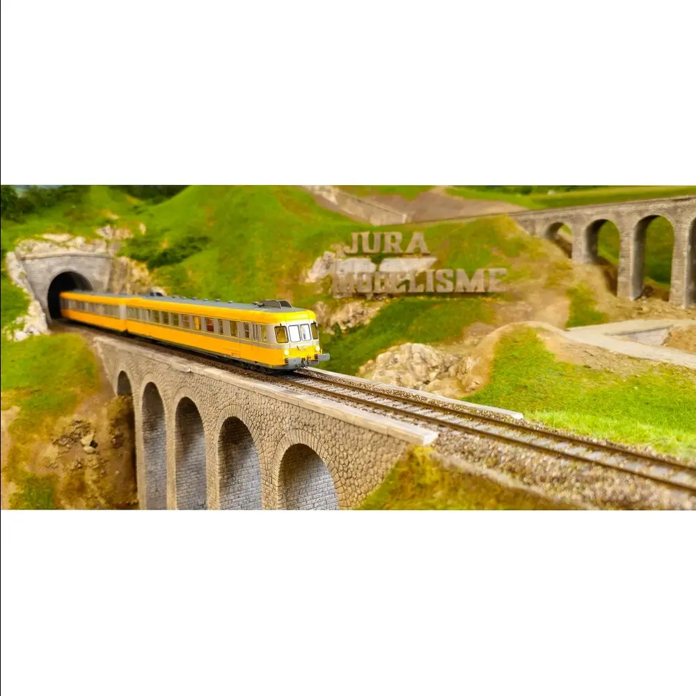 Autorail RGP 2 X-2706 Orange & Béton - DCC SON - Ree Modèles MB175S - HO 1/87 - SNCF - Ep IV - Digital sound - 2R - 13