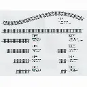 Grand rail droit Minitrix 312.6 mm - N : 1/160 - code 80 - 14902 - 2