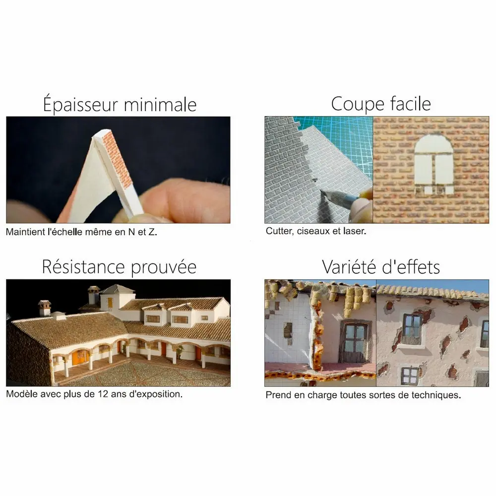 Plaque de décors Redutex 160TA122 - N 1/160 - Tuile Arabe - 4