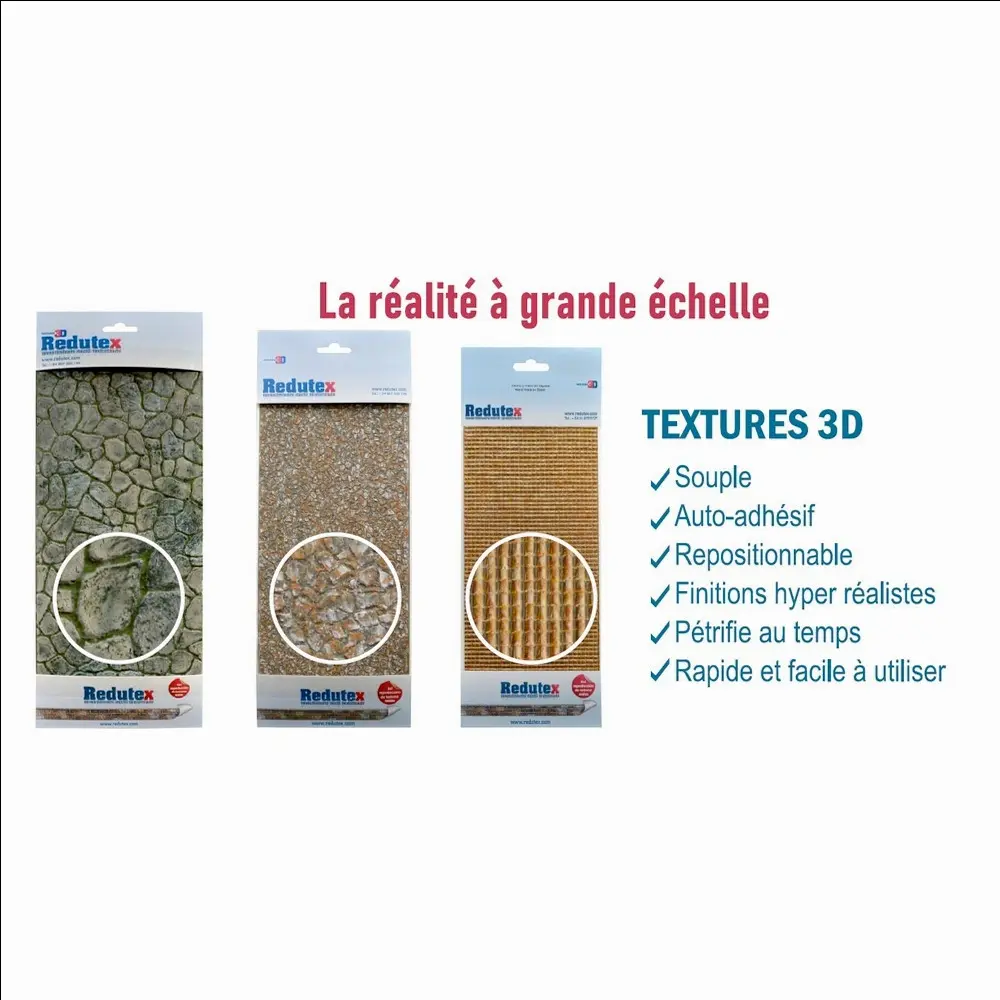 Plaque de décors Redutex 160MP112 - N 1/160 - Pierre aléatoire de maçonnerie - 2