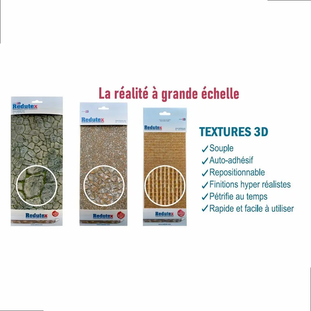 Plaque de décors Redutex 160LD324 - N 1/160 - Brique Flamande - 2