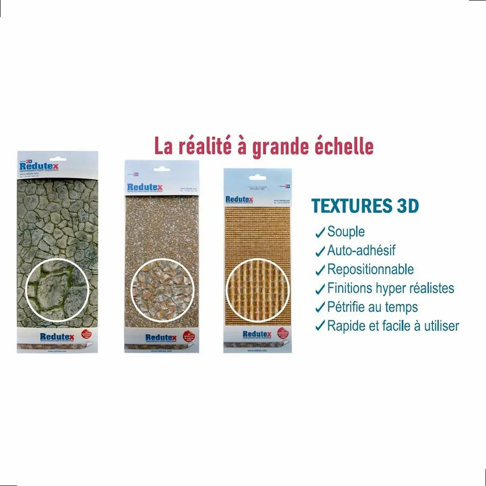 Plaque de décors Redutex 076AD121 - OO 1/76 - HO 1/87 - Pavé polychrome - 2