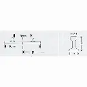 Rail courbe Minitrix R2 rayon 228.2 mm 24° - N : 1/160 - code 80 - 14924 - 3