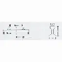 Rail courbe Minitrix R1 rayon 194.6 mm 30°  - N : 1/160 - code 80 - 14912 - 3