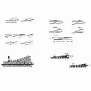 Aiguillage long à droite 12,1° Trix 62712 - 236,1 mm - HO : 1/87 - Code 83 - Voie C - 4