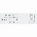 Rail courbe Minitrix R2b rayon 295.4 mm 30° - N : 1/160 - code 80 - 14920 - 3