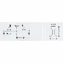 Rail courbe - R5 rayon 492,6 mm 15° - Minitrix 14918 - N : 1/160 - code 80 - 3