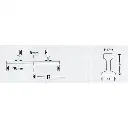 Rail courbe Minitrix R2 rayon 228.2 mm 30° - N : 1/160 - code 80 - 14922 - 3