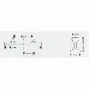 Rail courbe Minitrix R4 rayon 362.6 mm 15° - N : 1/160 - code 80 - 14927 - 3