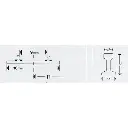 Rail courbe Minitrix R1 rayon 194.6 mm 24° - N : 1/160 - code 80 - 14914 - 3