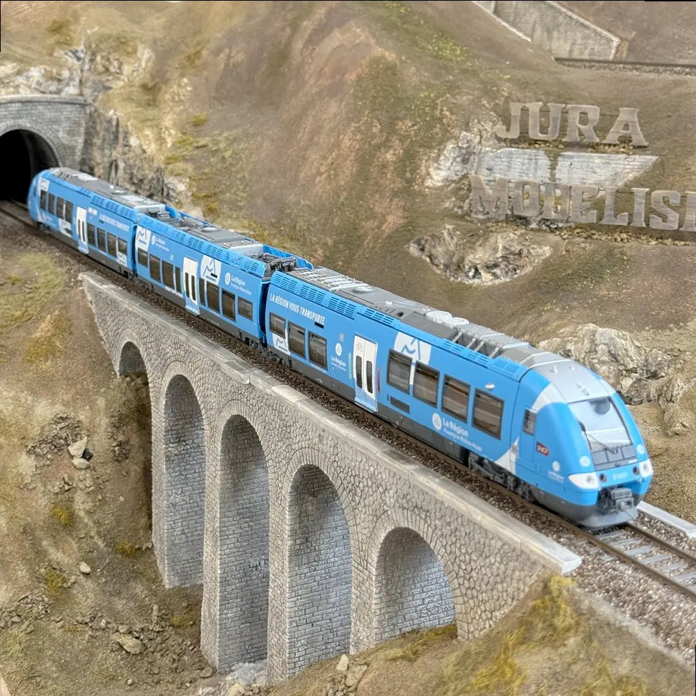 Autorail bimode AGC B81661 / B81662 Auvergne Rhône Alpes - LS Models 10089S - HO 1/87 - SNCF - Ep VI - Digital sound - 2R - 6