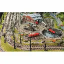 Rail droit ballasté avec butoir/heurtoir - 57.5mm Fleischmann 9116 - N : 1/160 - Code 80 - 4