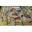 Rail droit ballasté extensible 83 à 111 mm Fleischmann 9110 - N : 1/160 - Code 80 - 3