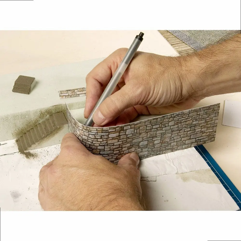 Feuille de carton 3D « Pavé irrégulier » - Noch 56723 - HO 1/87 - 2