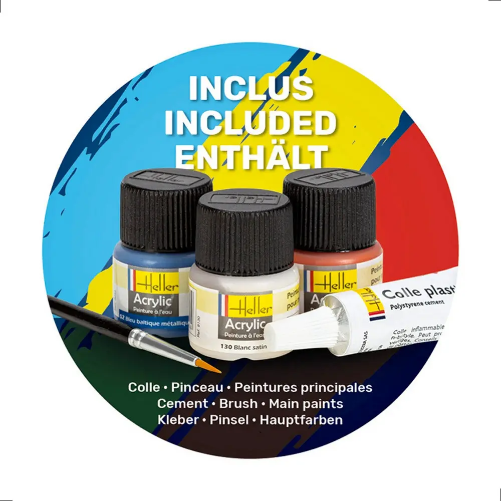 Starter Kit Renault 4 fourgonnette F4 - Heller 58700 - 1/24  - 3