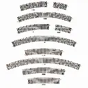 Rail courbe rayon 505 mm 45° - Peco ST231 - HO 1/87 - Code 100 - 2