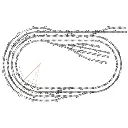 Rail courbe rayon 371 mm 11,25° Peco ST222 - HO : 1/87 - Code 100 - 3