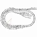 Rail courbe rayon 371 mm 22,5° - Peco ST220 - HO : 1/87 - Code 100 - 3