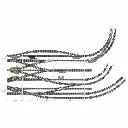 Rail courbe ballasté rayon R3 396,4 mm 15° Fleischmann 9131 - N : 1/160 - Code 80 - 2