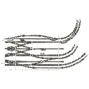 Rail courbe ballasté rayon R2 225.6 mm 45° Fleischmann 9125 - N : 1/160 - Code 80 - 2