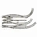 Aiguillage courbe gauche R1/R2 Fleischmann 9168 cœur métal code 80 - N 1/160 - 2