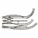 Rail droit avec ballast 55,5mm Fleischmann 9103 - N : 1/160 - Code 80 - 2