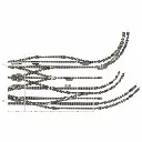 Rail droit ballasté avec butoir/heurtoir - 57.5mm Fleischmann 9116 - N : 1/160 - Code 80 - 3