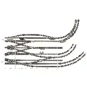 Aiguillage triple non polarisé - 111 mm & 15° Fleischmann 9157 code 80 - N 1/160 - 2