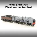 Locomotive à Vapeur Pacific Chapelon NORD + Tender NORD - Dépôt La Chapelle - SNCF - HO 1/87 - 2