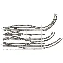 Rail courbe ballasté rayon R1 192 mm 15° Fleischmann 9122 - N : 1/160 - Code 80 - 2