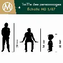 Retour à la maison après une journée de travail - Preiser 28182 - HO 1/87e - 4