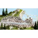 Plaque mur "Dolomit" souple - Noch 57520 - HO 1/87 / TT 1/120 / 0 1/43 - 2