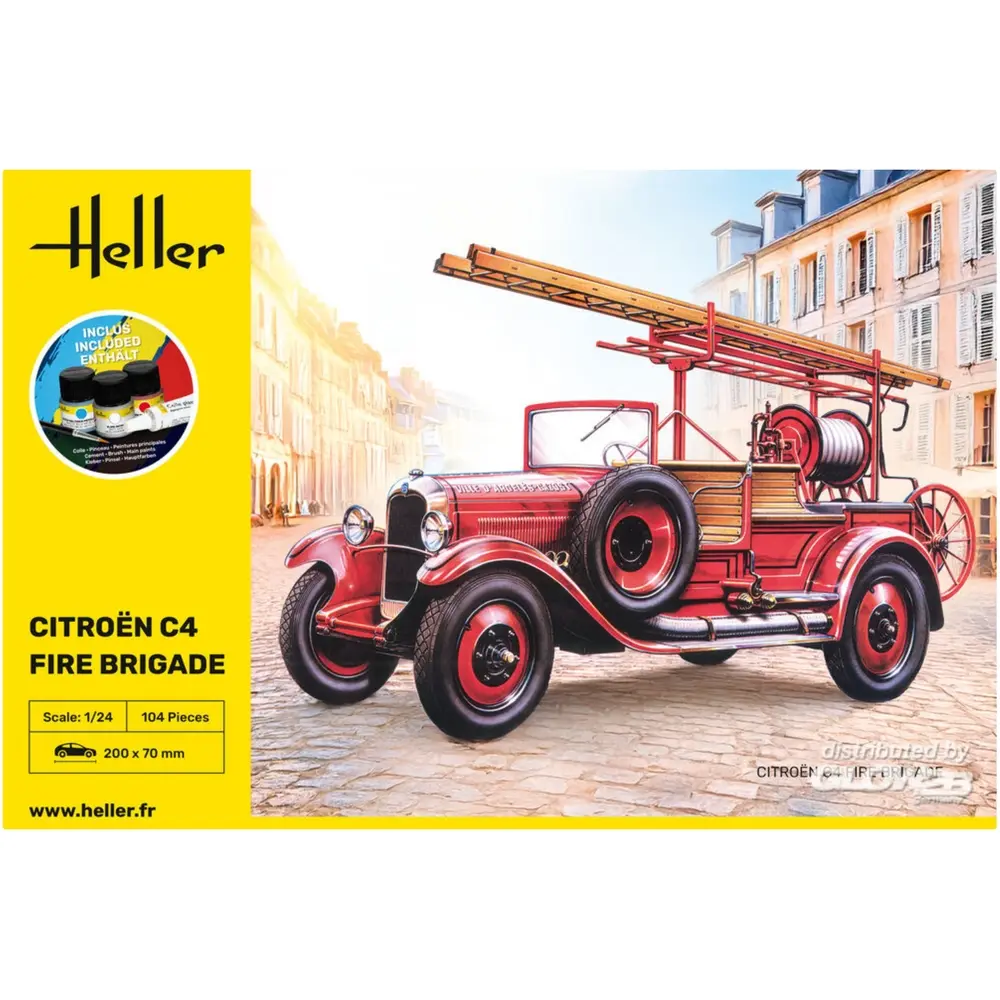 STARTER KIT Citroen C4 Fire Brigade - Heller 56733 - 1/24  - 2
