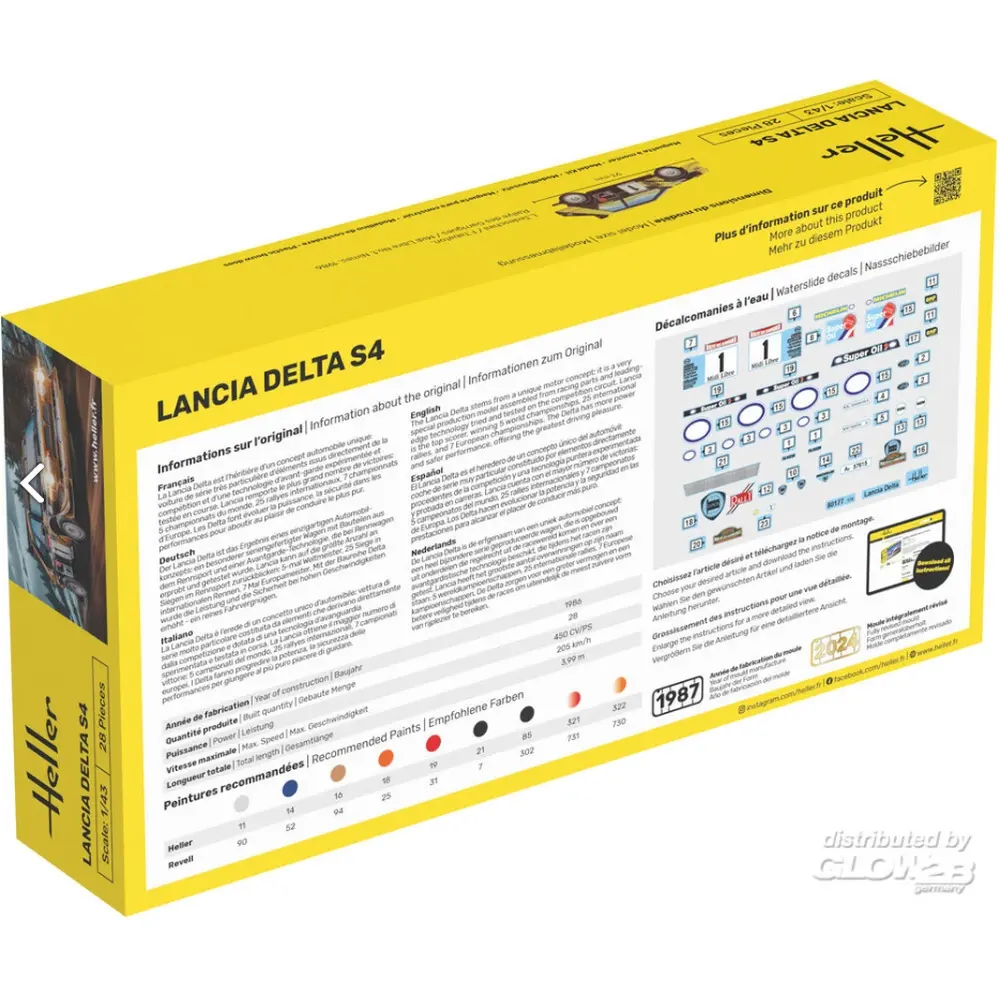 KIT DE DÉMARRAGE Lancia Delta S4 - Heller 56177 - 1/43 - 3