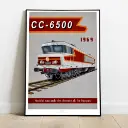 Poster CC6500 - 1969 - SNCF - 800Tonnes 8TCC6500 - A2 42.0 x 59.4 cm - 3
