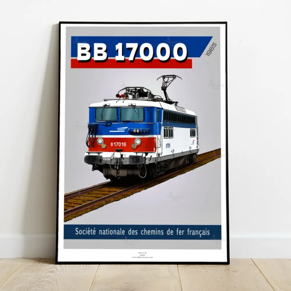 Poster Locomotive BB 17000 - A2 42.0 x 59.4 cm - 800 tonnes 8TBB17000 - 2