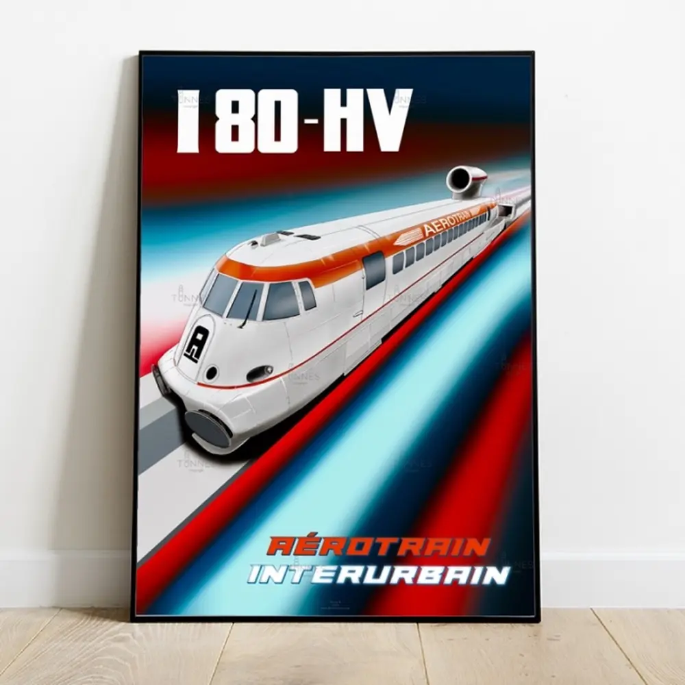 Poster L'aérotrain i80-HV - 800Tonnes AEROTRI80 - 2