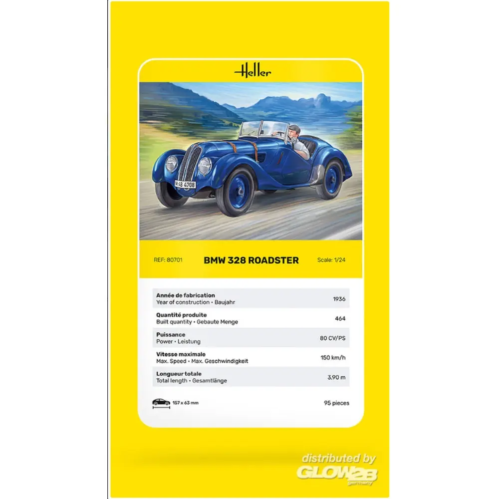 BMW 328 Roadster - Heller 80701 - 1/24 - 7
