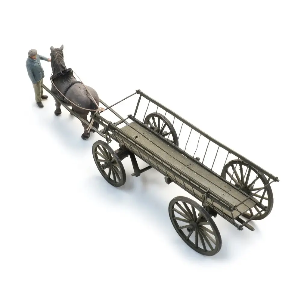 Traditionnelle charrette + figurine - Artitec 387.598 - HO 1/87 - 4