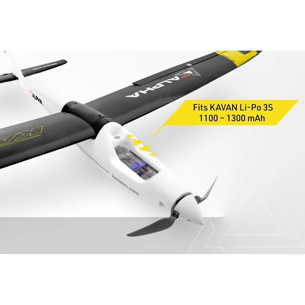 Planeur Alpha 1500V2 RTF Black - Kavan 02.8076MA - 4